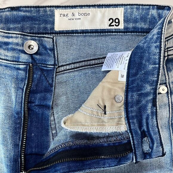 NWT Rag & Bone | Nina High Rise Skinny in Venus Stretch Denim Jeans 24 - Picture 13 of 15